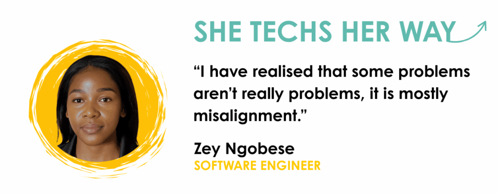 Zey She Techs Her Way Quote